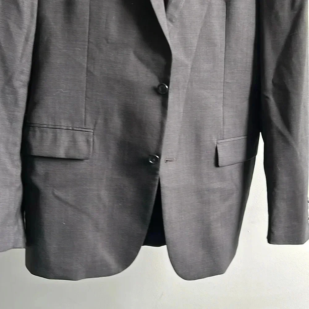 Men's Jos. A Bank Gray Blazer Jacket | 44XL Jacket | Professional | Wool